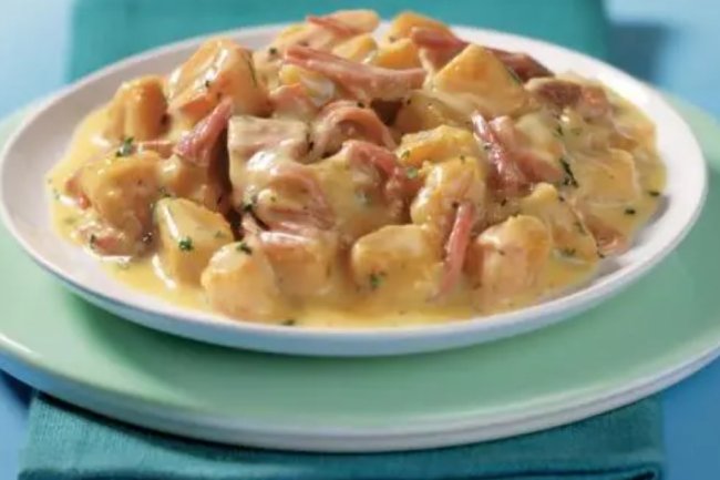 Abóbora Cremosa com Carne Seca